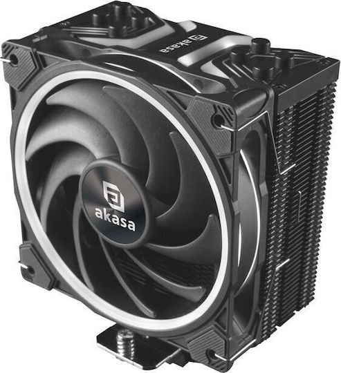 Akasa Soho Bundle CPU Cooler Dual Fan for Socket AM4/AM5/1200/115x/1700 with RGB Lighting