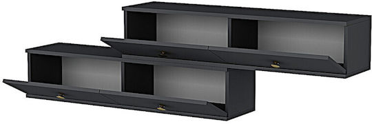 Gray TV Stand L120xD30xH30cm