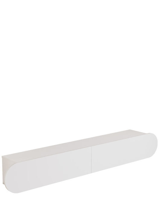 White TV Stand L180xD31xH30cm