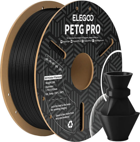 Elegoo PETG 3D Printer Filament 1.75mm Black