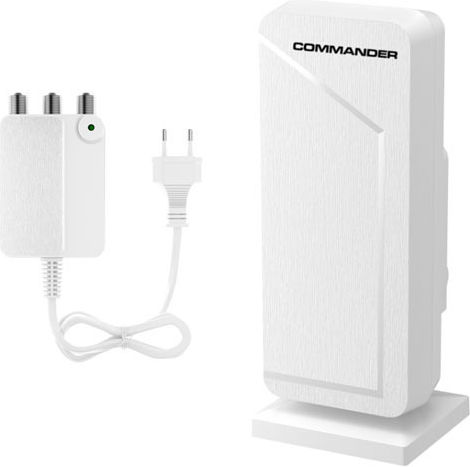 Commander INEX-620AMP Εσωτερική / Εξωτερική Κεραία Τηλεόρασης (δεν Απαιτεί Τροφοδοσία) Λευκή