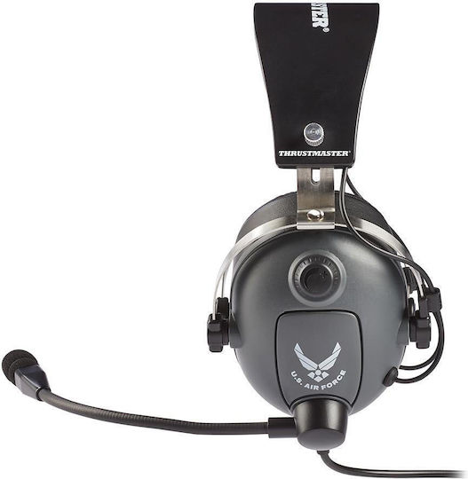 Thrustmaster T.Flight U.S. Air Force Edition Over Ear Gaming Headset cu conexiune 3,5mm Black Grey