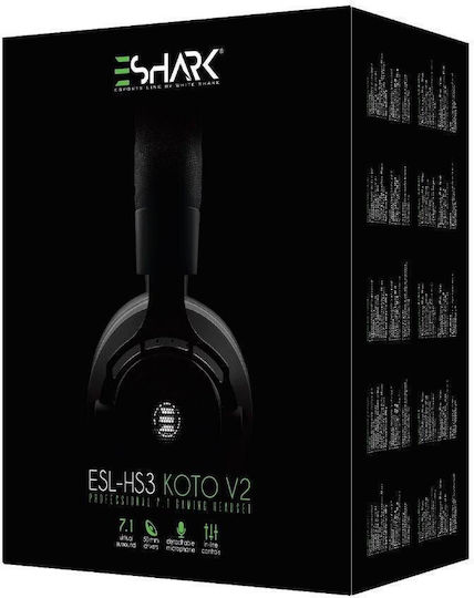 Eshark ESL-HS1 Koto V2 Over Ear Gaming Headset With USB Connectivity