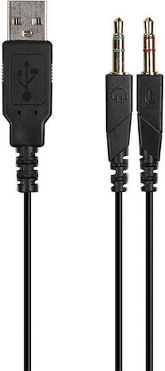 Somic GS301 Über Ohr Gaming-Headset mit Konnektivität 3,5 mm / USB für PC
