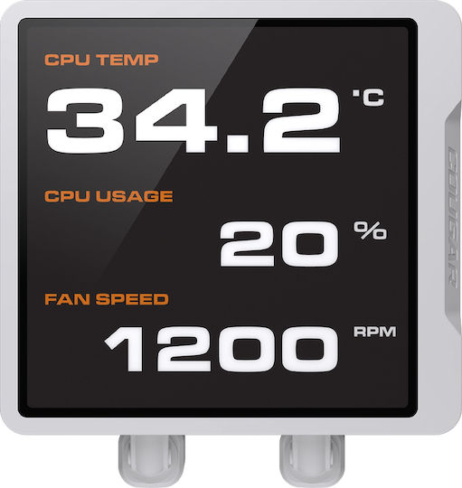 Cougar Poseidon Vistek Water Cooling AIO CPU With 3 Fans 120mm And ARGB Lighting White
