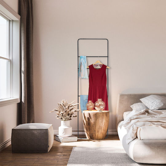 Relaxdays Suport Prosoape De Pardoseală 55.5x180.5cm Negru