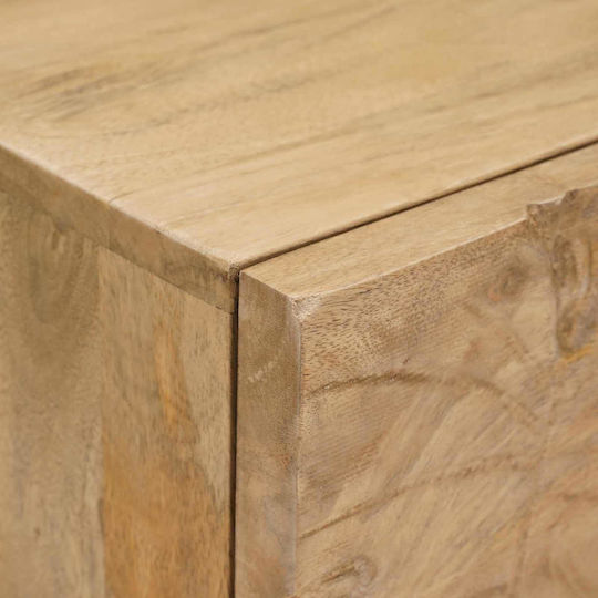 Нощно Шкафче Дървено Кафяво 40x30x20см