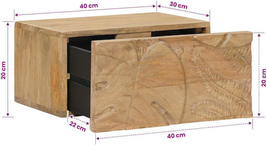 Nachttisch Aus Holz Braun 40x30x20cm