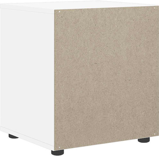 White Wooden Bedside Table 45x40x50cm
