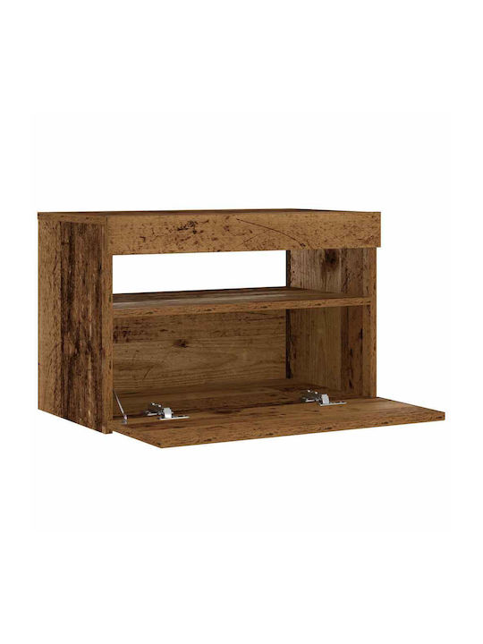 Wooden Brown Bedside Table 60x35x40cm