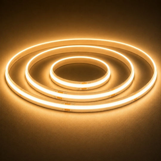 Elmark Wasserdicht LED-Streifen 24V Warmes Weiß Licht 1m Typ COB