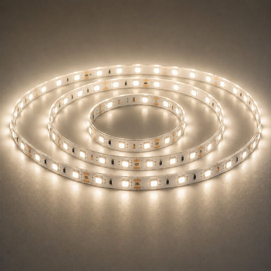 Elmark Rezistent la apă Bandă LED 24V Alb Natural Lumină 1m Tip SMD2835