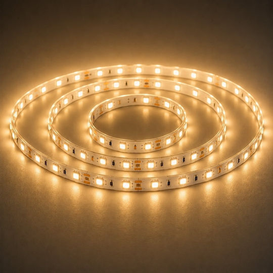Elmark Wasserdicht LED-Streifen 24V Warmes Weiß Licht 1m Typ SMD5050