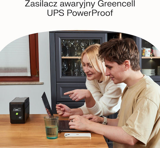 Green Cell UPSLP1050 Unitate UPS Linie Interactivă 1500VA 1050W