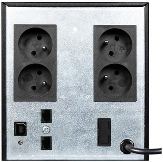 Ever Sinline 2000 UPS Line-Interactive 2000VA 1300W με 4 IEC Πρίζες