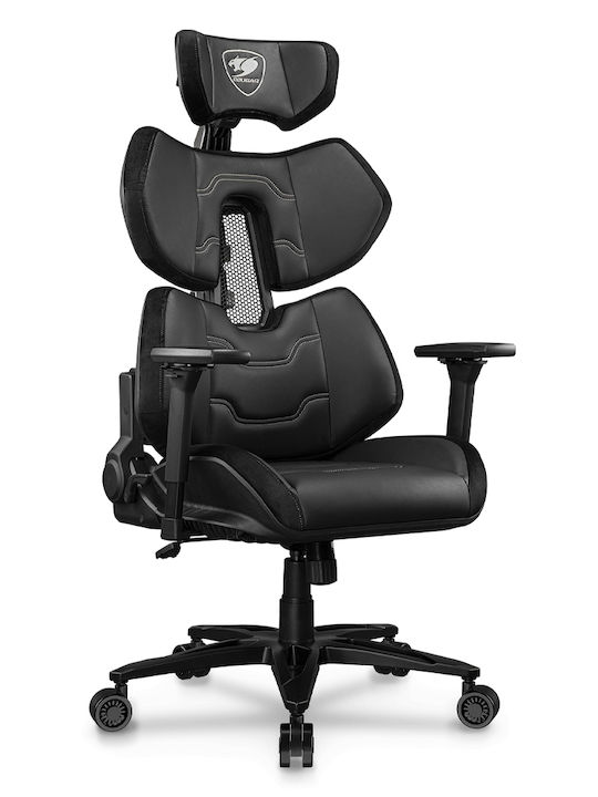 Cougar Terminator Elite High‑End Exoskeleton Καρέκλα Gaming Δερματίνης με Ρυθμιζόμενα Μπράτσα Μαύρη