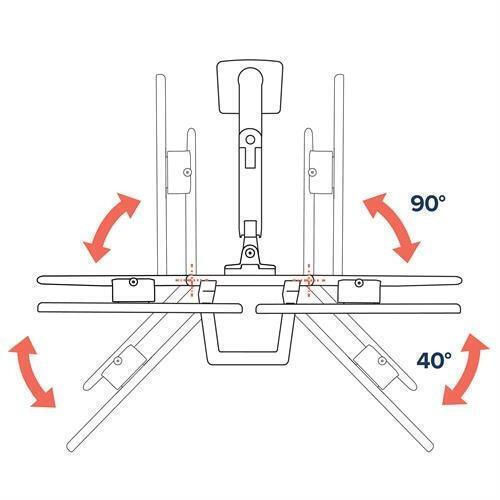 Ergotron HX Desk Βάση Γραφείου για 2 Οθόνες έως 32" με Βραχίονα