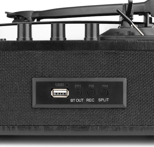 Fenton RP162LED 102.123 Πικάπ με Προενίσχυση και Ενσωματωμένα Ηχεία Μαύρο