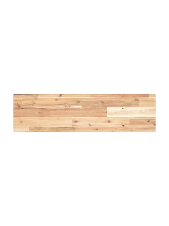 vidaXL Rectangular Bookcase Shelf Made of Solid Wood in Brown Colour 80x20x2cm 3279344 2 Pieces