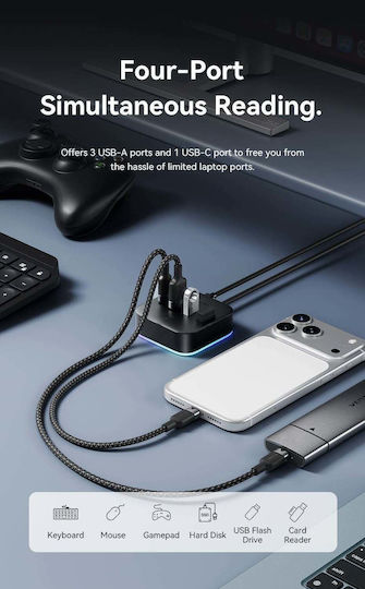Vention Hub 4 Θυρών USB 3.2 με σύνδεση USB-A