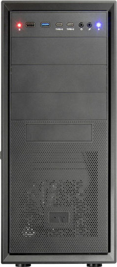 Inter-Tech 8862 Midi-Turm Computergehäuse Schwarz
