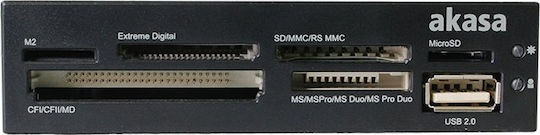 Akasa Εσωτερικό Card Reader USB 2.0 για SD/microSD/MemoryStick/CompactFlash