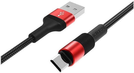 Borofone Bx21 Cablu De Date Remarcabil Usb La Microusb 1m 2.4a Negru