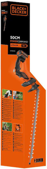 Black & Decker GTC18502PC Hedge Trimmer Battery 18V with Blade 50cm GTC18502PC