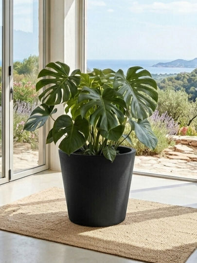 Harmony Skiathos Ghiveci De Flori Negru 40x40x35.5cm