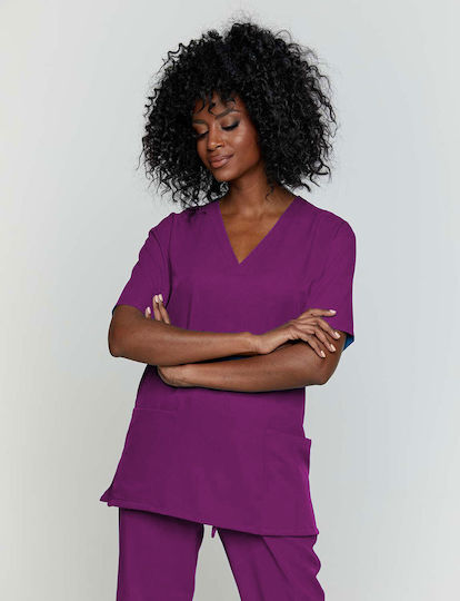 Velilla Unisex Medizinische Bluse Lila