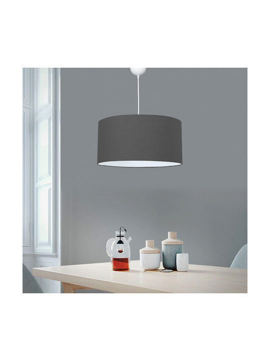 Pakketo Pwl-1091 Pendant Light Gray with Socket E27 38x38x21cm