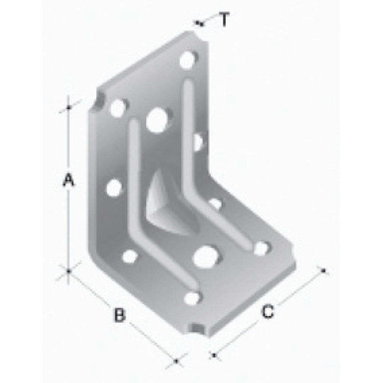 Metal-con Γωνία Σύνδεσης για Πέργκολα από Μέταλλο 5x5cm