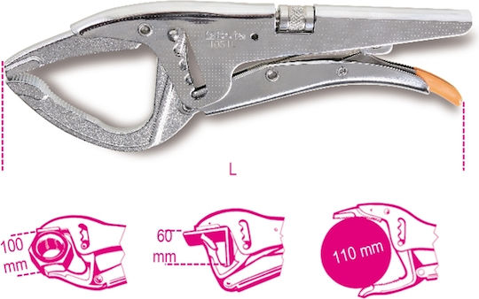 Beta 1051L Adjustable Grip Pliers Length 270mm