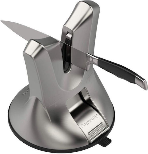 AnySharp Messerschärfer Doppelt Metall Silber