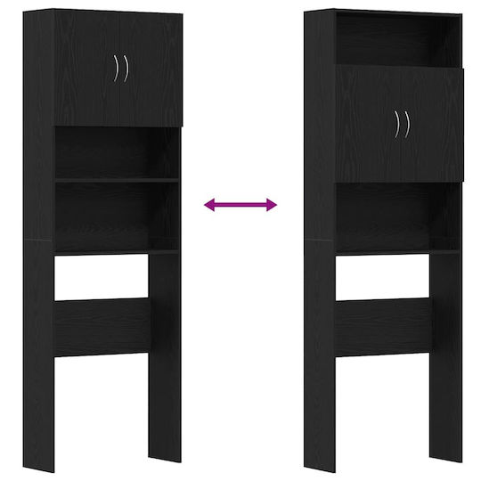 vidaXL Dulap De Baie Pentru Mașină De Spălat 64x24x190cm Stejar