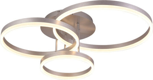 Sun Light Luminiță De Tavan Montată 70cm Argintie Cu LED Integrat
