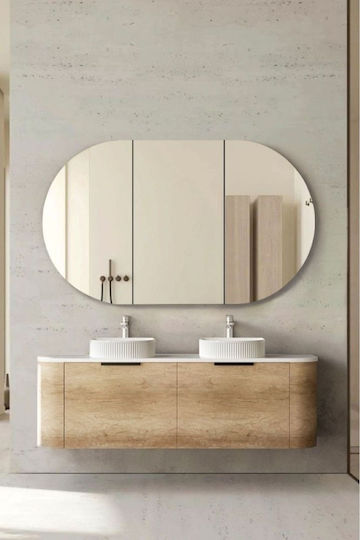 SteweHome STE-009758-V9423-131071 Καθρέπτης Οβάλ 80x50cm SteweHome STE-009758-V9423-131071 Καθρέπτης Οβάλ 80x50cm