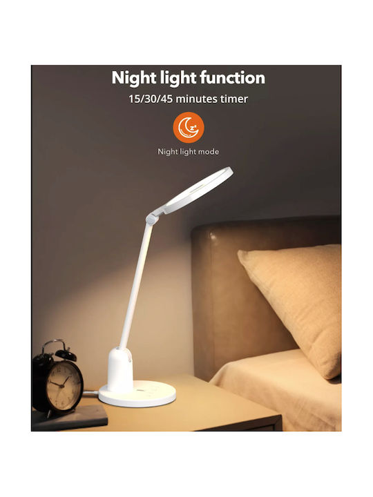TaoTronics LED Bürobeleuchtung mit Flexiblen Arm in Weiß Farbe TaoTronics LED Bürobeleuchtung mit Flexiblen Arm in Weiß Farbe