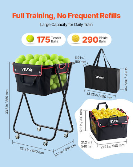 Vevor Tennis Ball Collector KZDWQSNTC175WDRLG001V0