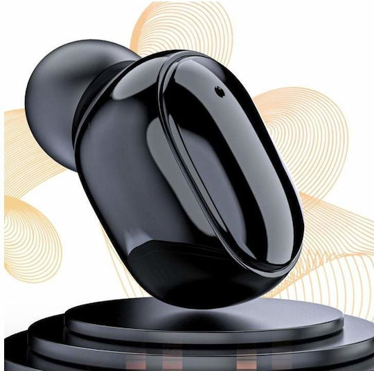 In-ear Bluetooth Handsfree Ακουστικά με Αντοχή στον Ιδρώτα και Θήκη Φόρτισης Μαύρα