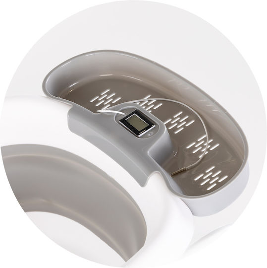 Chipolino Klappbare Baby-Badewanne mit Thermometer Grau