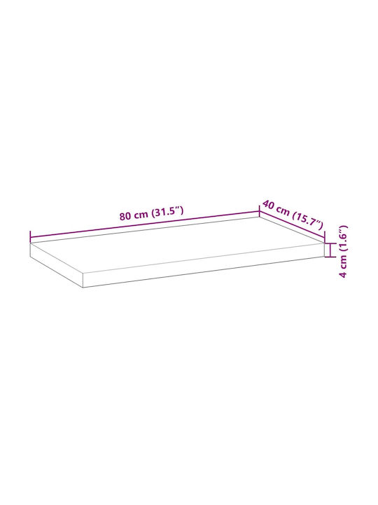 vidaXL Raft De Bibliotecă Rectangular Din Lemn Masiv Verde 80x40x4cm 3279636 2 Bucăți
