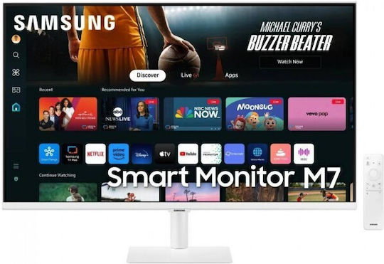Samsung LS32FM703UUXDU VA Smart Monitor 32" 4K 3840x2160 with Response Time 4ms GTG White