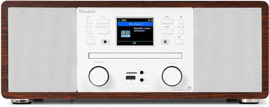 Audizio Ηχοσύστημα 2.0 Avola 60W με CD Player, WiFi και Bluetooth Ασημί