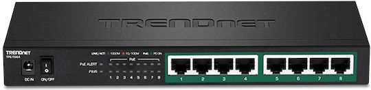 Trendnet TPE-TG84 Unmanaged L2 PoE+ Switch με 8 Θύρες Gigabit (1Gbps) Ethernet