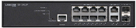 Lancom GS-2412P Verwalteter L2 Schalter mit 10 Gigabit (1Gbps) Ethernet-Ports und 2 SFP-Ports