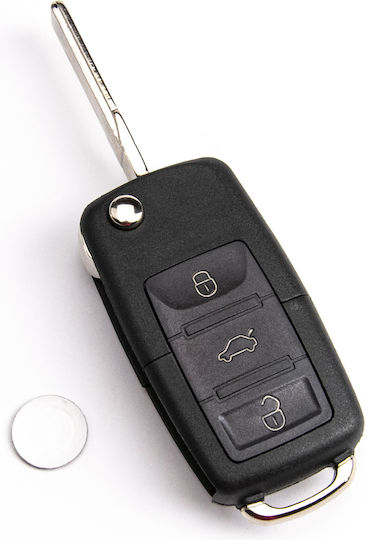 Дистанционно Ключ За Кола Електронно Vw Beetle Golf Jetta Passat Hu66