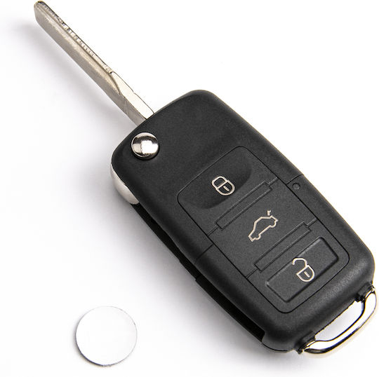 Телеремонт Ключ За Кола Електронен Vw Seat Skoda Id48 Hu66 1k0959753