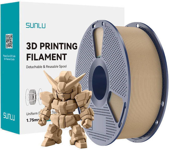 Sunlu PLA+ 2.0 3D Printer Filament Καφέ