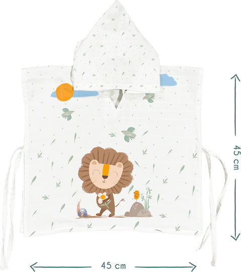 SteweHome Kinder Strandponcho Beiges